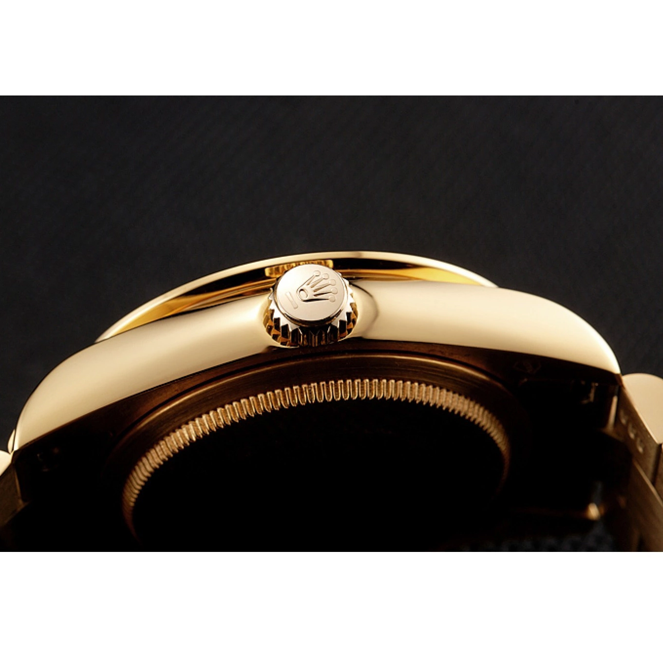 Aaa replica Gold Diamond Swiss Dial 1454097 Datejust Champagne Bracelet Rolex Bezel 0714